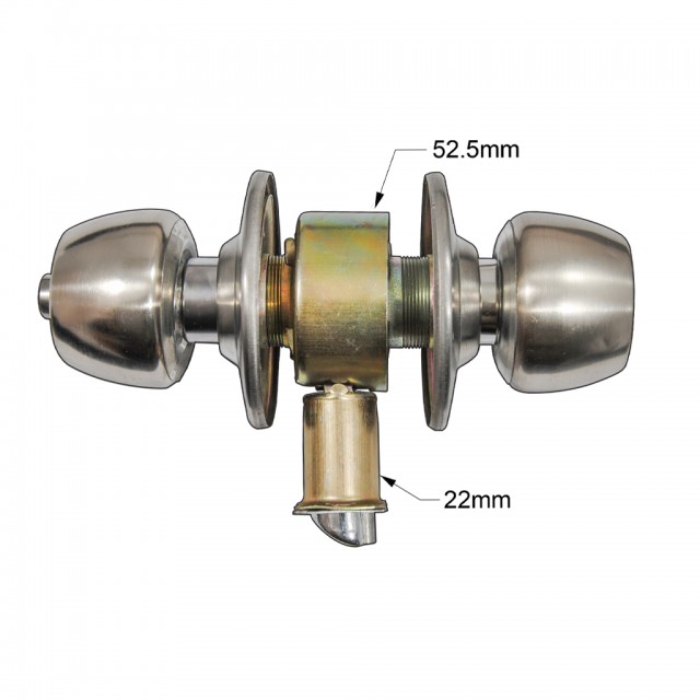 KNOB LOCK SET / NIKEL MAT